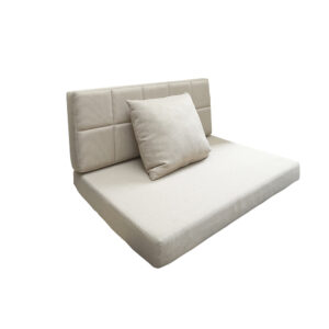 Sofa Lesehan Sandaran Square - Takumi Cream