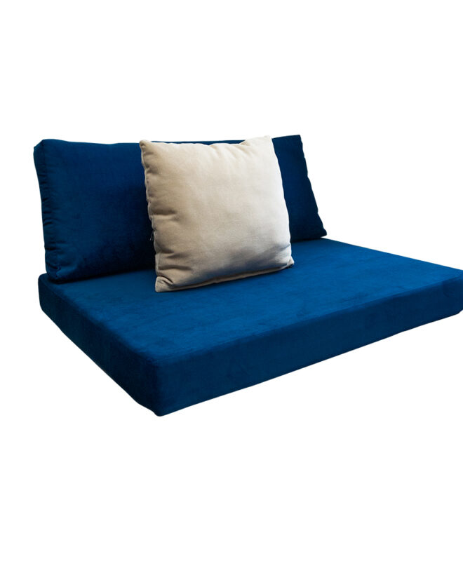 Sofa Lesehan Sandaran Throwpillow - Velvet Blue