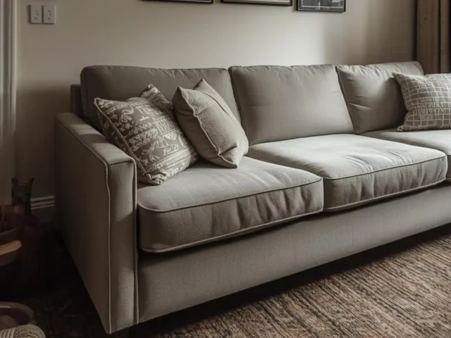 Sofa yang tampak Tinggi dan banyak mengambil space